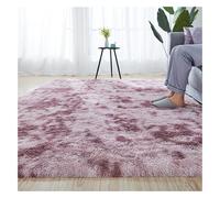 DAO-UPPSE Alfombras Suaves de Lujo, Alfombra Peluda de Felpa esponjosa for Dormitorio, Sala de Estar, habitación de niños, Alfombra Decorativa for el hogar Que no se Cae(Purple,160x200cm/63x79in)