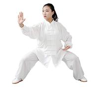 Daoba Ropa de Tai Chi con Unisexo Gong Fu Artes Marciales Trajes de Artes Marciales Ropa Completa Tops y Pantalones Delgado y Transpirable