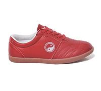 Daoba Zapatos de artes marciales Tai Chi Zapatos Martial Wudang Kung Fu Zapatos Shaolin Qi Gong Trainer Wing Chun con Suela Oxford Clásica para Mujer y Hombre, rojo, 43 EU