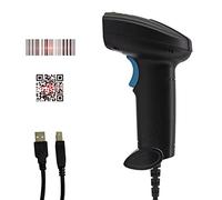 Daoco Escáner de código de Barras 1D/2D, Lector de código de Barras con Cable USB portátil, gatillo Manual/escaneo Continuo automático