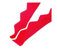 DAOFEUK Tela jacquard acanalada de punto de tendencia extraña para bricolaje, rayas triangulares, accesorios para cuello, puños, dobladillo, tejido fino (rojo y blanco 3)