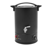 DAOHHFO Derretidor de cera para velas de 12 l, para hacer velas eléctricas, 1800 W, máquina para hacer velas, temperatura ajustable de 30 a 110 °C, kit de fabricación de velas DIY (negro)