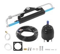 DAOHHFO Kit de dirección hidráulica fueraborda de 150 CV, kit de dirección hidráulica para barcos marinos, mecanismo de dirección hidráulica con bomba hidráulica, cilindro de dirección y mangueras
