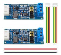 DAOKAI 2Pack TTL a RS485 Módulo adaptador Hardware Flujo automático de la placa de control RS485 a 3.3V 5V Señales Puerto serie con luces indicadoras RXD TXD, con cable 24AWG
