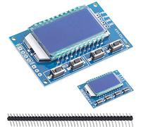 DAOKAI 2Pcs Generador de señal PWM Frecuencia de pulso Módulo ajustable Ciclo de trabajo Onda cuadrada ajustable Generador de señal de onda rectangular Pantalla LCD Comunicación en serie