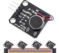 DAOKAI 5 Piezas Módulo de Motor de Vibración DC 5V Mini Vibrador de Teléfono Móvil PWM Módulo de Alarma de Motor de Vibración Disparador de Alto Nivel con Cable Dupont