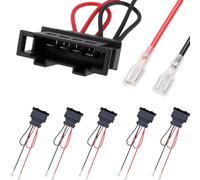 DAOKAI 7157-000 Adaptador de altavoz a DIN para VW Golf 4, 5, 6, 7, Beetle, etc. Adaptador de mazo de cables de repuesto, mazos de cables de audio, accesorios de coche, Plug and Play, 6 unidades