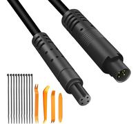 DAOKAI Cable de extensión de 4 pines para cámara de salpicadero, cable de extensión para grabadora de coche de 5 m/16,4 pies, cable de cámara de visión trasera, cable de respaldo para retrovisor