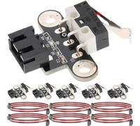 DAOKAI Interruptor de impresora 3D Tipo horizontal Módulo de interruptor de límite de tope final mecánico Accesorios de pieza de impresora 3D Interruptor de límite micro con cable XH2.54 3PIN