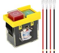 DAOKAI Interruptor de seguridad universal KJD6 250 V 6 A interruptor de emergencia interruptor electromagnético, protección contra apagón, resistente al agua, interruptor de protección del motor