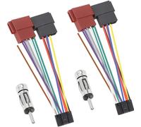 DAOKAI ISO Adaptador de Radio de Coche, 16 pines ISO arnés de cableado estéreo enchufe receptor estéreo de coche bus conector hembra de repuesto para la radio del coche/CD/reproductor de MP3 2pcs