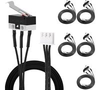 DAOKAI Módulo de tope final de carrera, microinterruptores de límite con cable conector de 1 m, interruptor táctil mecánico para impresora 3D CR10 y Ender5 serie 3/S (6 unidades)