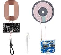 DAOKAI Módulo receptor estándar de carga inalámbrica Qi 5V 1A Bobina de placa PCBA, Placa de carga inalámbrica estándar Qi con bobina para kit de carga de teléfono celular DIY