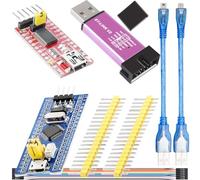 DAOKAI ST-Link V2 Descargador de emulador STM32F103C8T6 Placa de Desarrollo Arm FT232RL FTDI Mini USB a TTL Kit convertidor Serie con Cable Micro/Mini a USB Cable Hembra a Hembra