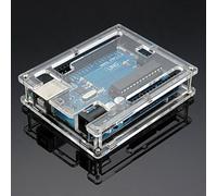 DAOKI Uno R3 - Caja para ordenador de acrílico brillante transparente compatible con Arduino UNO R3