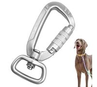 Daooibpa Mosquetón - Gancho de resorte giratorio de 360 grados - Mosquetones cuerda para perro, para camping, senderismo, mochileros, escalada, supervivencia, gimnasio, picnic, mujeres, hombres y