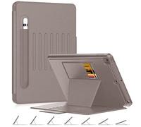 DAORANGE Funda para iPad 9a / 8a / 7a Generación, Funda de Cuero PU con Portalápiz, 7 Ángulos Ajustables Magnéticos y Auto Reposo/Activación para iPad 10.2 2021/2020/2019 (Oro Rosa)