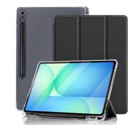 DAORANGE Funda para Samsung Galaxy Tab S10 FE 10,9 Pulgadas 2025 / S9 FE / S9 11 Pulgadas 2023, Carcasa Ultrafina con Portalápiz y Auto-Sueño/Estela, Función de Soporte (Negro)