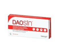 DAOSIN 15 - Apoyo enzimático para la metabolización de la histamina | Complemento alimenticio con diaminooxidasa (DAO) | 15 comprimidos | Sin gluten ni lactosa