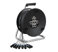 DAP Audio Python 8 Carro de Cables con 8 XLR para Escenario. 16 Metros