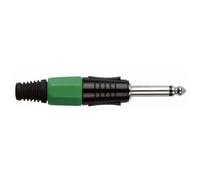 DAP - Conector jack mono (6,3 mm), color negro y verde
