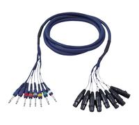 Dap studiosnake 8 way XLR Hembra a Jack Mono 6 m