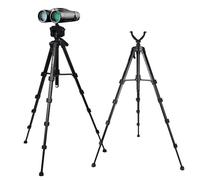DAPENG Trípode binocular de 70 pulgadas con adaptador, trípode de disparo para caza, soporte de yugo en V, compatible con telescopio de detección/monocular/telescopio astronómico/cámara