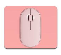 Dapesuom - Alfombrilla ratón pequeña, 12,7 x 15,2 cm, goma texturizada prémium, antideslizante, portable, lavable, unisex, portátil, bandeja teclado, jugar, trabajar, PC, oficina, viajes, rosa rosa