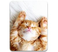 Dapesuom - Alfombrilla ratón pequeña, 15,2 x 20,3 cm, Base Goma Antideslizante, Impermeable, Bonita, Mujer, Hombre, niños, ratón inalámbrico, portátil, Bandeja Teclado, hogar, Oficina, Viajes, Gato