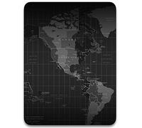 Dapesuom - Alfombrilla ratón pequeña, 15,2 x 20,3 cm, goma texturizada prémium, antideslizante, portable, lavable, unisex, portátil, bandeja de teclado, jugar, trabajar, PC, oficina, viajes, mapa
