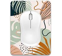 Dapesuom - Alfombrilla ratón pequeña, 15,2 x 20,3 cm, goma texturizada prémium, antideslizante, portable, lavable, unisex, portátil, bandeja teclado, jugar, trabajar, oficina, viajes, planta tropical