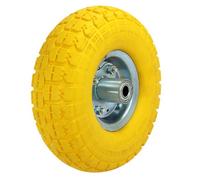 Dapetz 10" Amarillo Resistente a los Pinchazos Carretilla Carrito Rueda y Eje Carretilla