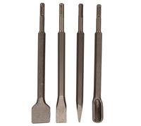 Dapetz 4 Piezas Sds Plus Set de Cinceles Punta Plana Ranura Gubia Taladro Martillo Brocas