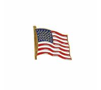 Daph Pin Insignia Bandera USA de Metal, Diseño de Bandera Americana, 2.7 x 2.1 cm