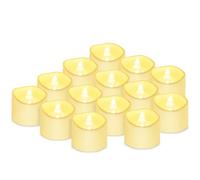 daphome Velas LED Sin Fuego velas de té, velas sin llama LED que parpadeantes luz amarillas cálida para hogar festivales decoración, bodas y fiestas(14 piezas en la caja)