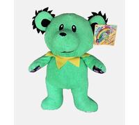 daphyls Grateful Dead Dancing Bear - Peluche de compromiso extra abrazable de 22 pulgadas con chirriador, sonajero y arruga, con licencia oficial segura para todas las edades