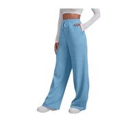 DaPongZhi Pantalon Chandal Mujer Jogger Pantalones Deportivos Algodón Largo Pantalón de Chándal con Bolsillos Color Liso Talla Grande Elástica Cordón Jogger para Casual Correr Jogging Fitness