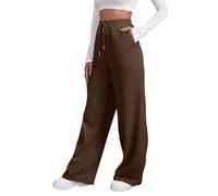 DaPongZhi Pantalon Chandal Mujer Jogger Pantalones Deportivos Algodón Largo Pantalón de Chándal con Bolsillos Color Liso Talla Grande Elástica Cordón Jogger para Casual Correr Jogging Fitness