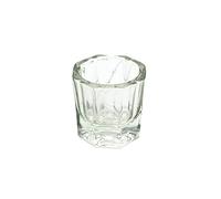 Dappen Vasos para platos para uñas, acrílico líquido, de cristal transparente, monómero para uñas, cuenco líquido, soporte para polvo acrílico, tarro de cristal para uñas acrílicas (tamaño único)