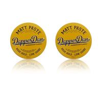 Dapper Dan Pasta Mate Duo Profesional Fijación Alta Bajo Brillo para Hombre, Fórmula a Base de Agua para Textura y Sujeción Flexible, Fragancia Vintage, 2 x 100ml