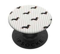Dapple Dachshund Stripes Doxie Regalos para Mujer PopSockets PopGrip Adhesivo