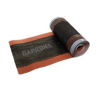 DAPRONA Banda de cumbrera de aluminio, 390mm x 5m, rojo, RAL 8004, cinta de butilo impermeable, sellado de tejado autoadhesivo, cubierta de cumbrera, rollo alu butilo