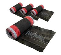 DAPRONA Cinta de cumbrera Alu Super Vent 4 rollos 390mm x 5m Negro (RAL 9005) Cumbrera en rollo para una cobertura óptima de la cumbrera, adhesivo super butílico