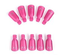 DAQIEPIN 10 Piezas Clip de Removedor de Esmaltes de Uña Pinza de Arte de Uñas de Acrílico Herramienta de Manicura