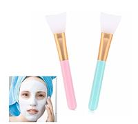 DAQIEPIN 2 Cepillo de Mascarilla Facial de Silicona Raspador Cosmético sin Pelo Aplicador de Barro Facial Cepillo de Mezcla Herramienta de Belleza de Maquillaje para Máscara de Ojos DIY