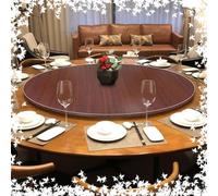 DAQXYH 80cm Bandeja Giratoria Grande Para Mesa De Comedor, Bandeja Giratoria Para Servir En La Cocina Del Hogar, Bandeja Giratoria De Madera Lazy Susan, Organizador De Mesa Giratorio Redondo, 6 Colore