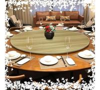 DAQXYH 80cm Bandeja Giratoria Grande Para Mesa De Comedor, Bandeja Giratoria Para Servir En La Cocina Del Hogar, Bandeja Giratoria De Madera Lazy Susan, Organizador De Mesa Giratorio Redondo, 6 Colore