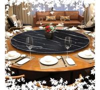 DAQXYH 80cm Bandeja Giratoria Grande Para Mesa De Comedor, Bandeja Giratoria Para Servir En La Cocina Del Hogar, Bandeja Giratoria De Madera Lazy Susan, Organizador De Mesa Giratorio Redondo, 6 Colore