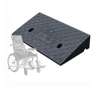 DAQXYH Rampa De Umbral para Silla Ruedas 3-22cm Alto, Rampas De Bordillo Alta Resistencia, Rampa De Entrada Antideslizante para Andador/Carrito/Scooter(Black,49x22x6cm)