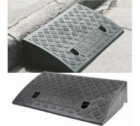 DAQXYH Rampas De Umbral Rampa De Entrada para Escalones 3-19cm Alto Rampas De Bordillo Portátiles Ligero Rampa para Silla De Ruedas Antideslizante Carga Alta(50 * 22 * 6cm)